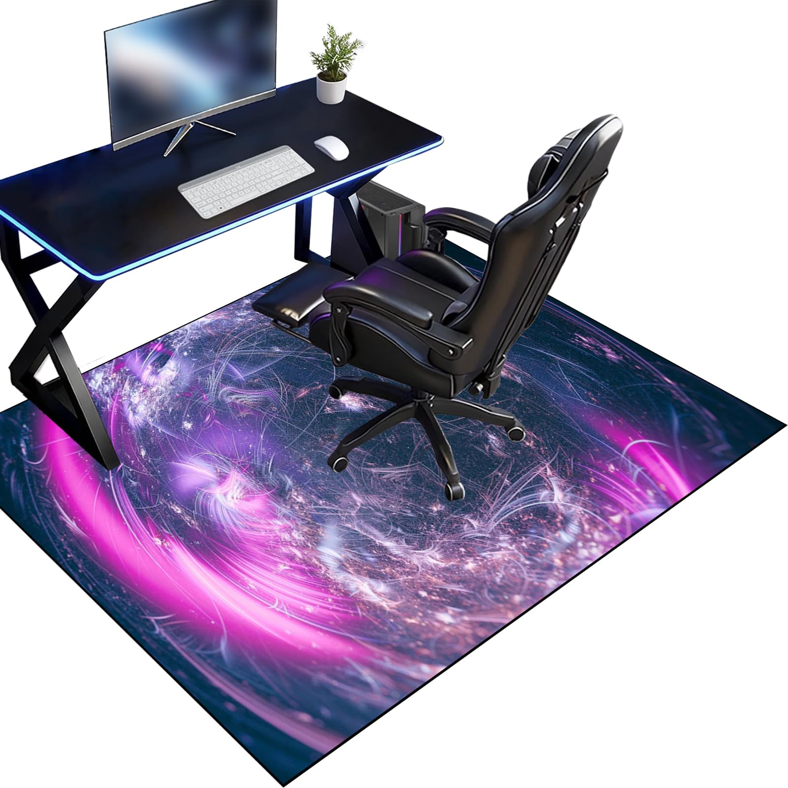 70 x 120 cm Protège Parquet Chaise roulettes pour Gaming et Le Travail, Tapis Chaise Gaming Antidérapant, Tapis Protection de Sol, Tapis de Chaise pour Les Chaises de Jeu ou de Bureau