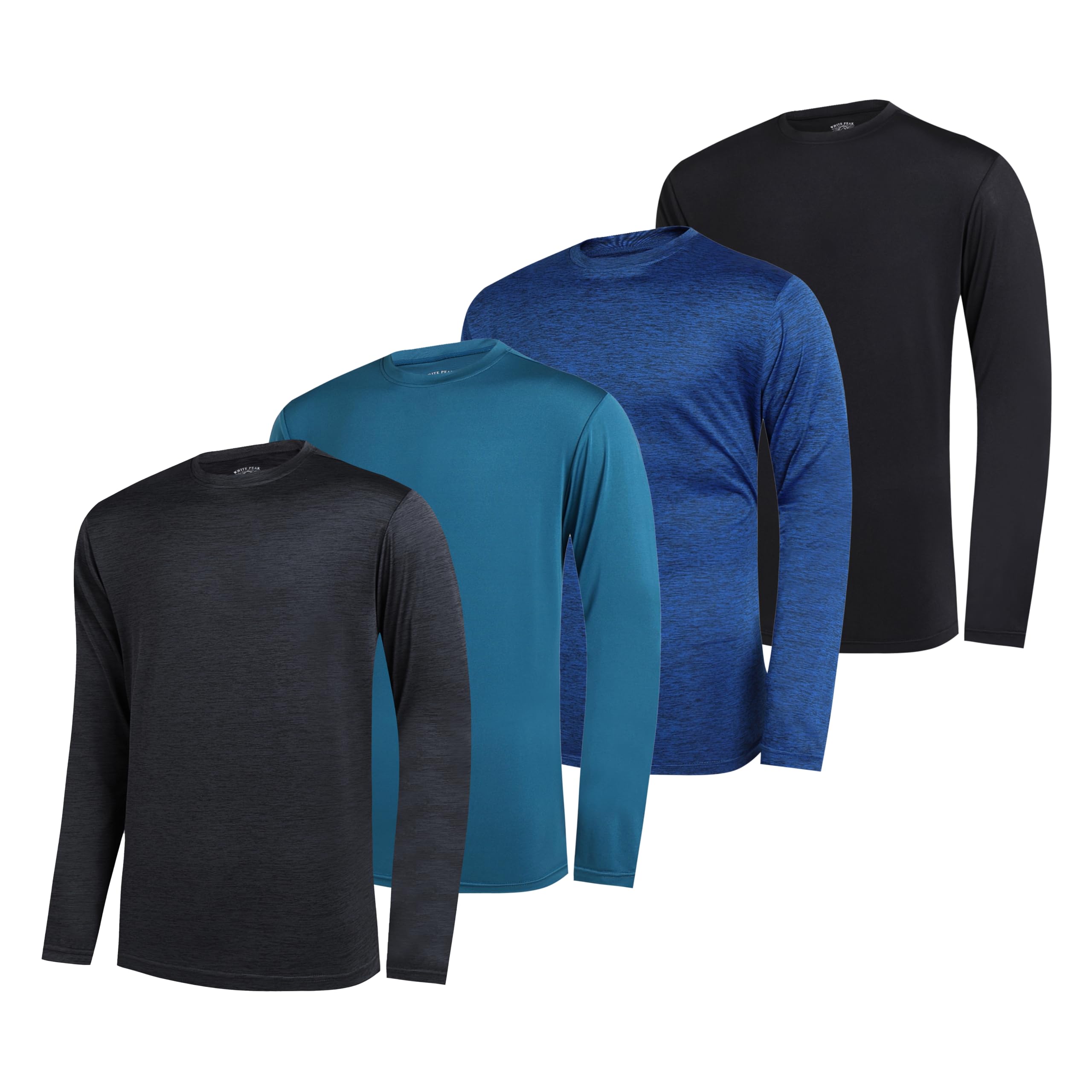 Men's Athletic Long Sleeve T-Shirt, Pack Quick Dry Workout Shirts for Men  Gym Running Activewear