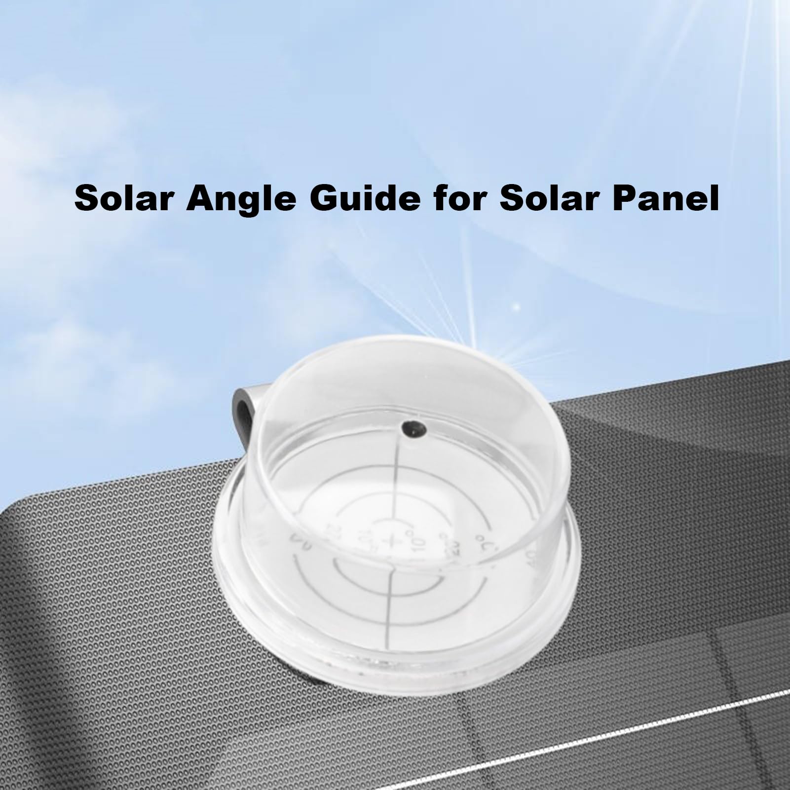 Solarmodul-Winkelfinder – Manuelle Sonnen-Tracker-Führung | Wasserdichtes Solar-Winkelmessgerät für maximale Energieeffizienz, einfache Installation