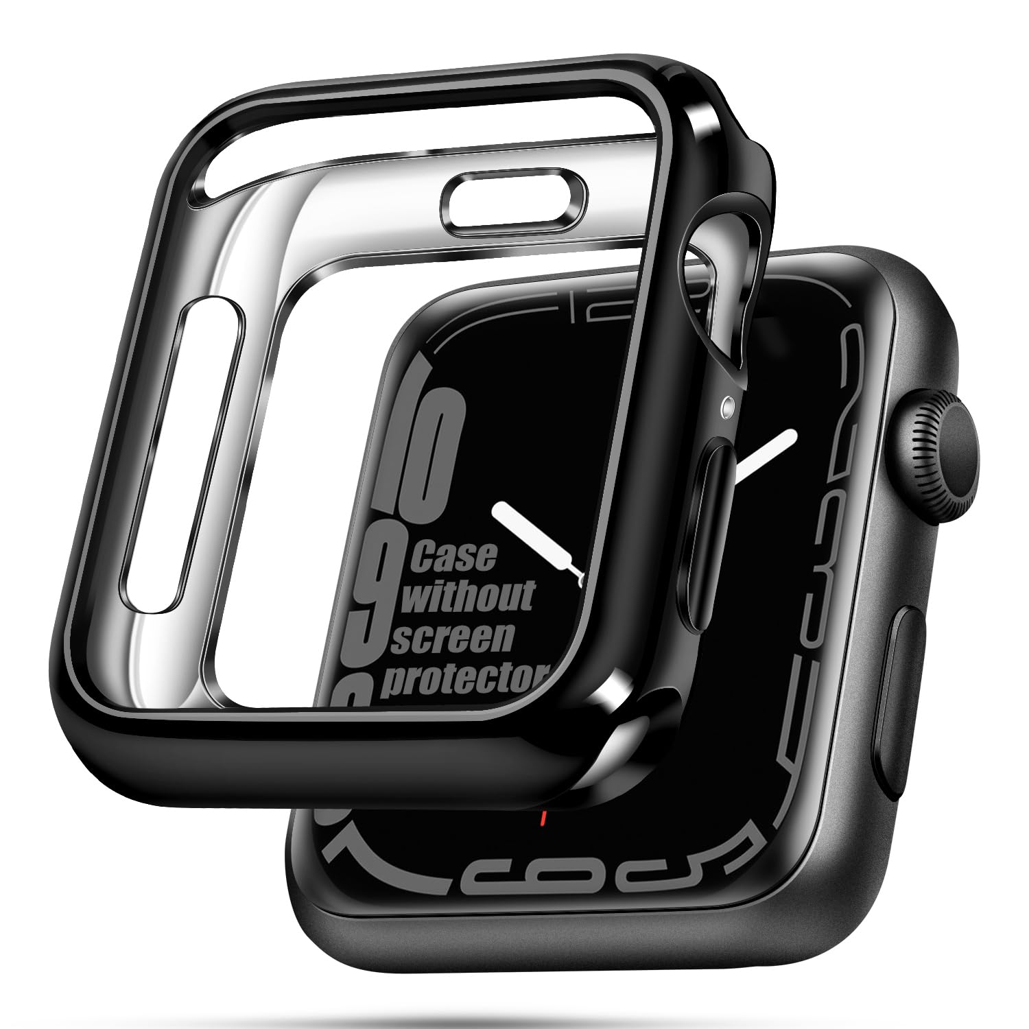 top4cus 40mm Case Soft Flexible Lightweight Anti-Scratch Overall Protective 40mm Iwatch Waterproof Cover Case Shiny Workout Shockproof Bumper Compatible with Apple Watch Series 6/SE/5/4 - Gold — view 44