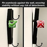 Vista 5 de 4 Piezas de Gancho de Pared en Forma de Ataúd para Llaves - Decoración Gótica Espeluznante para el Hogar en la Pared - Perchero Rústico Negro