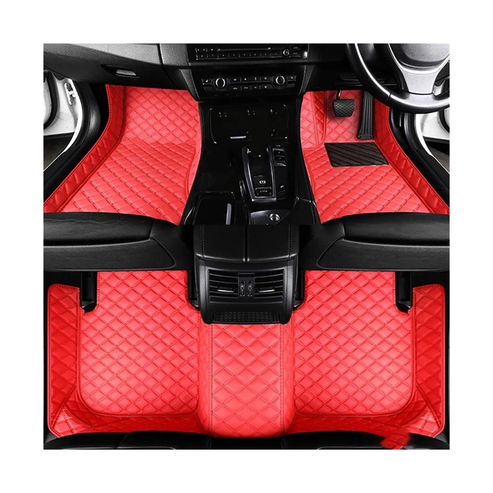 Tapis de sol en cuir sur mesure BMW X1 RHD 2016-2022 finition haut de gamme