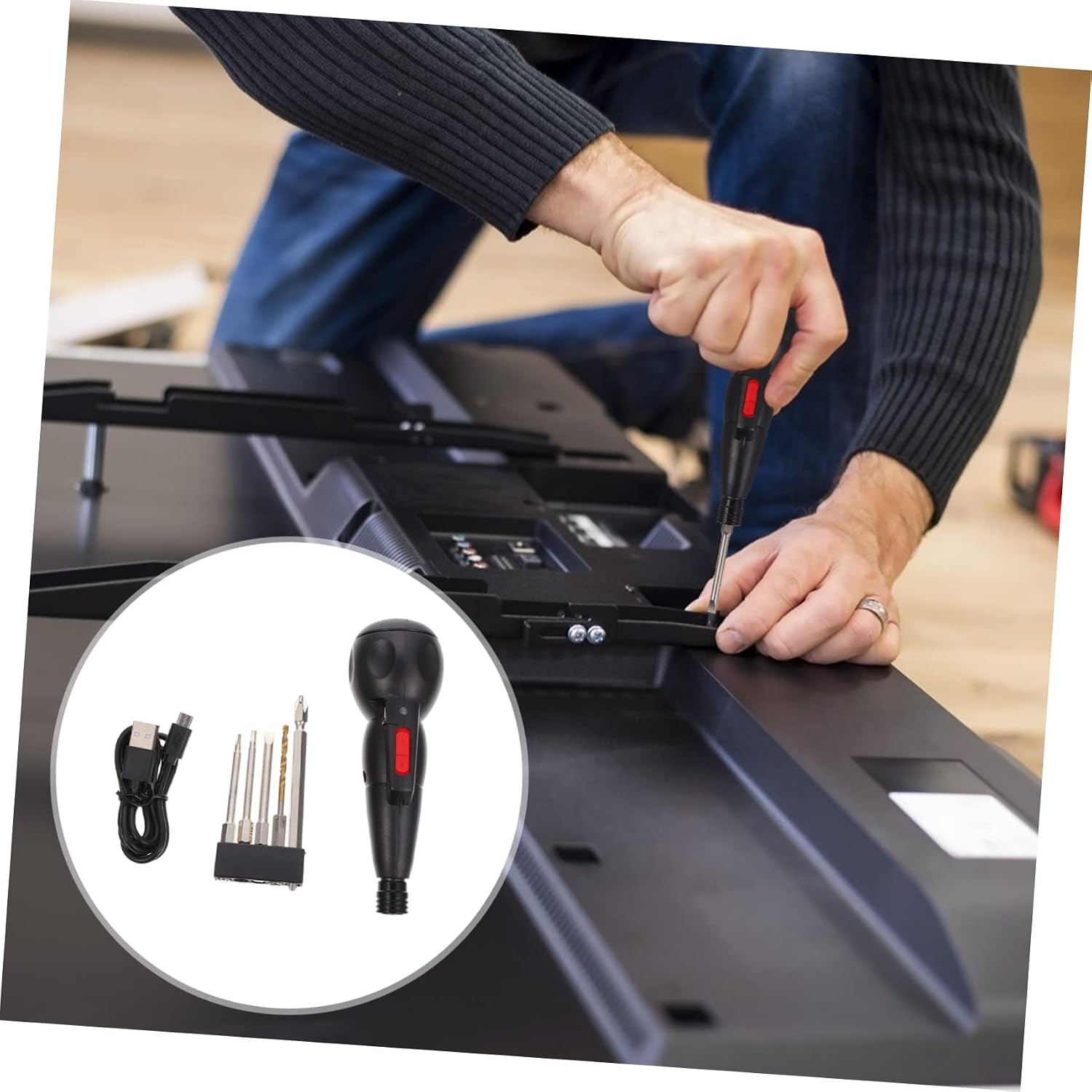 Charging Electric Screwdriver Drill Tool Handheld Multi-function for Home Diy Projects