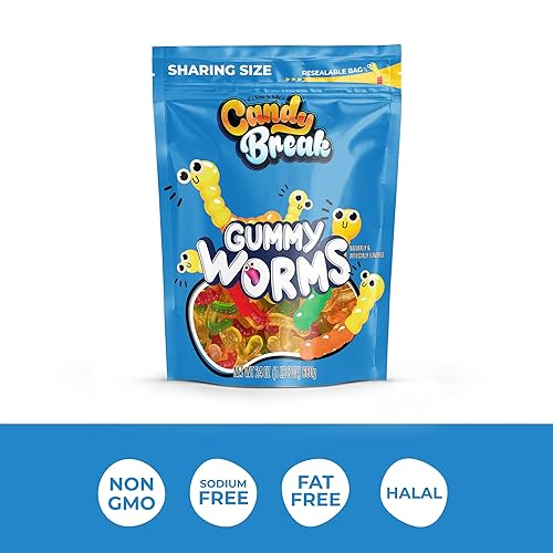 Miniatura 25 de Candy Break Sweet & Chewy Gummy Bears - Bolsa de tamaño compartido de 24 onzas, paquete de 1 paquete de gomitas masticables a granel - Snacks