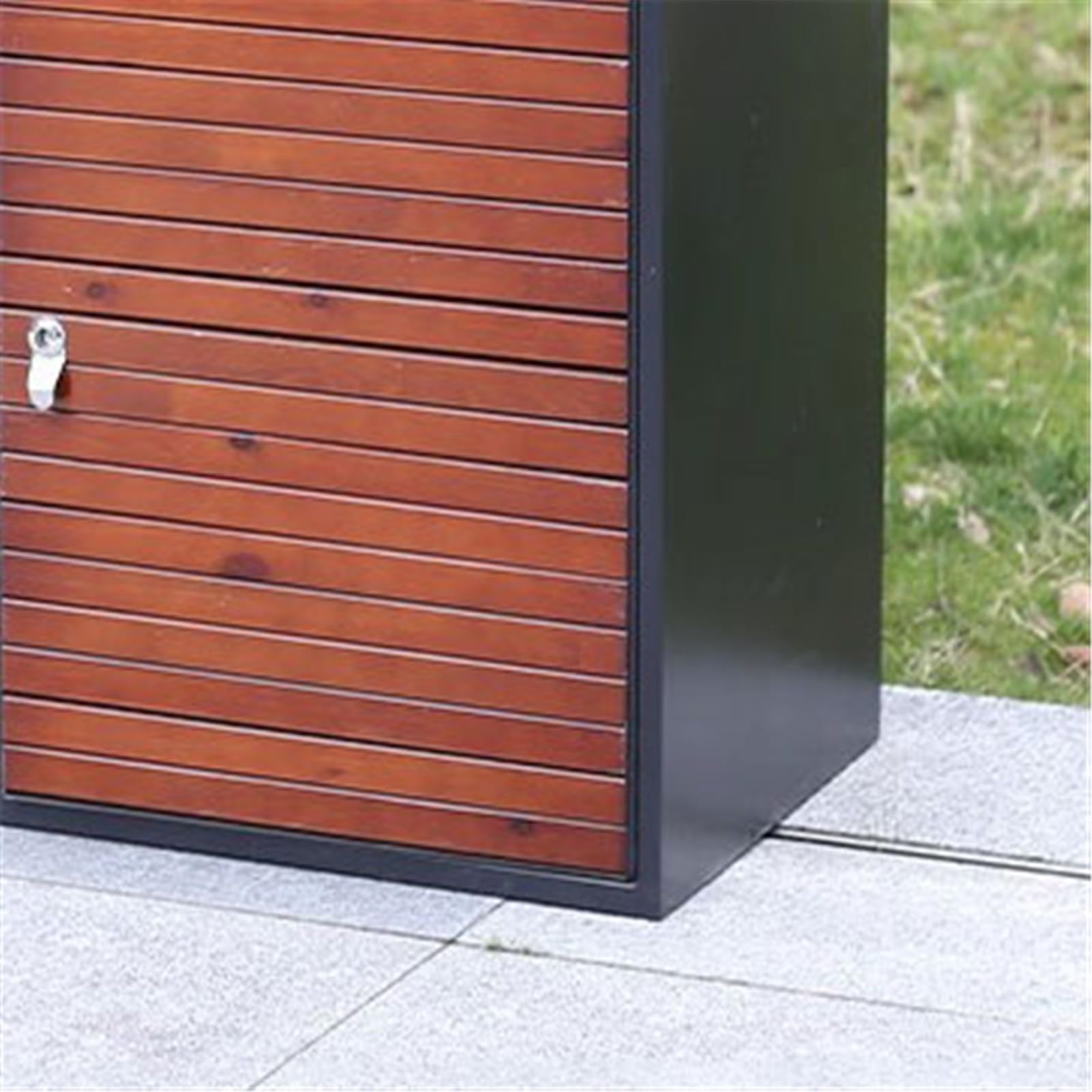 Papelera de Reciclaje Cubo de Basura al Aire Libre Contenedor de Basura de Acero con cenicero
