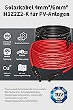 Câble Solaire 4mm²/6mm², Cable Panneau Solaire 1/2/3/5/8/10/12/15/18/20M, IP67 Étanche, Câble d'extension de Câble Solaire avec Connecteurs Mâles et Femelles pour Panneau Solaire(6mm² 5M) - 2