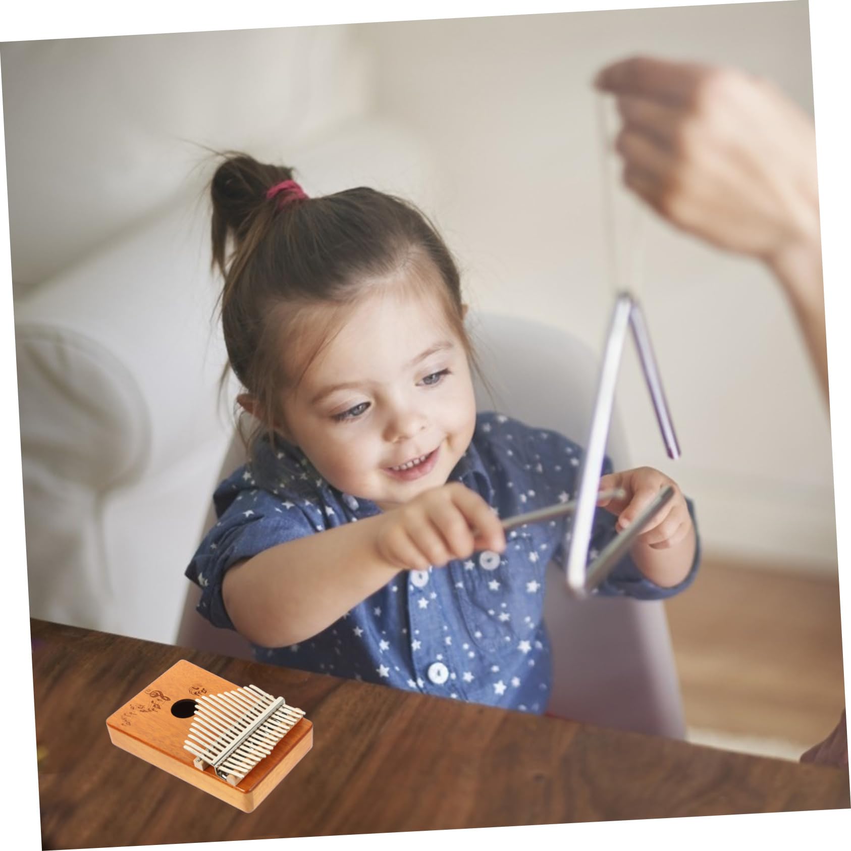 GOOHOCHY 1 Set Tone Kalimba Thumb Piano Portable Musical Instrument for Beginners Professionals Ethereal Sound Ergonomic Design for Home School Outdoor and Relaxation