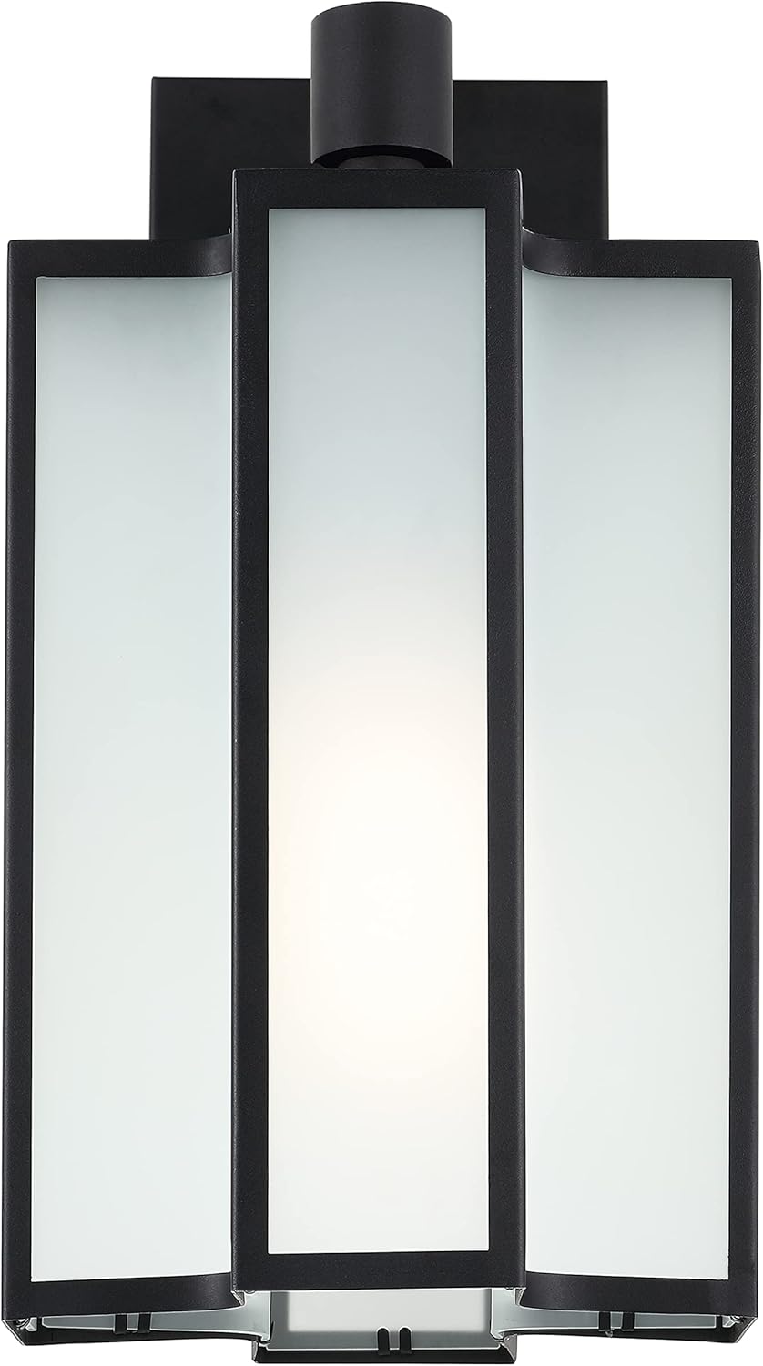 SAFAVIEH Lighting Collection Hyla Black Outdoor Wall Sconce
