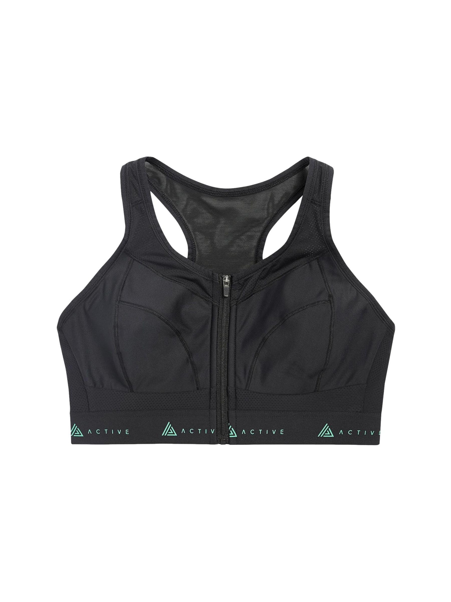 NEXT Mujeres Sujetador Deportivo de Muy Alto Impacto con Cremallera Frontal y diseño de Secado rápido DD+