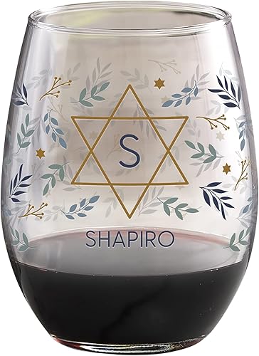 Miniatura 5 de Personalization Universe Spirit of Hanukkah - Copa de vino blanco personalizada