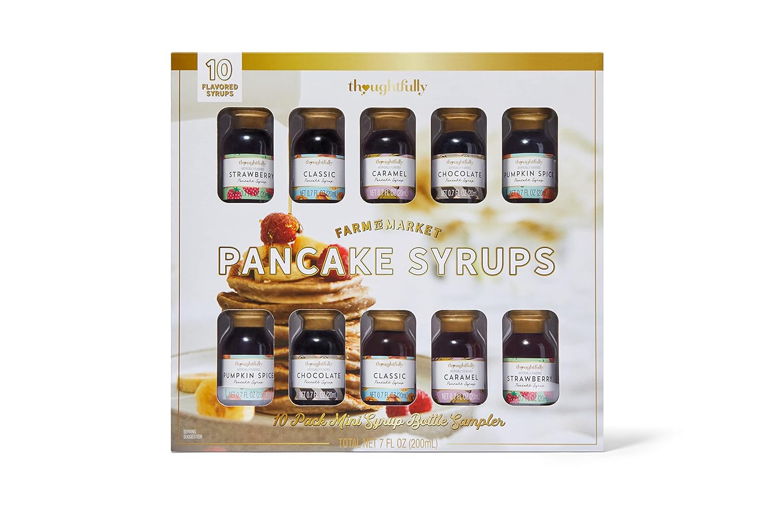Thoughtfully Pancake Sirup Probierset GeschenkSet mit 5