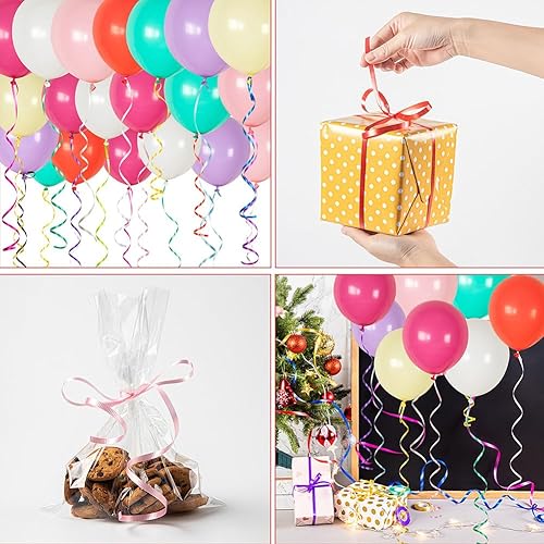 Miniatura 3 de Cinta lisa con texto en inglés "I Love You", 316 pulgadas x 100 yardas, cinta rizadora de San Valentín para envolver regalos, San Valentín,