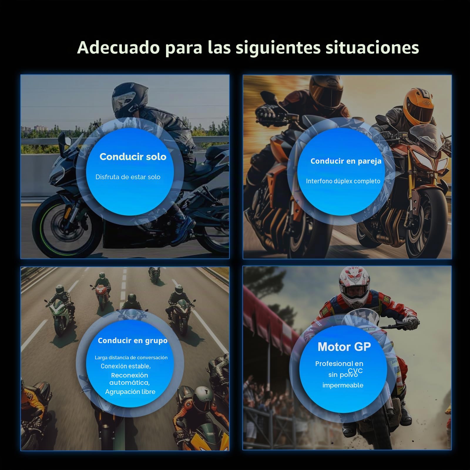 X10 Sistema de Intercomunicación Bluetooth para Cascos de Moto, Mesh 4.0 + Conexión 5G Móvil para Grupos, Compartir Música e IP67 Resistente al Agua Comunicación Grupal par (Verde)