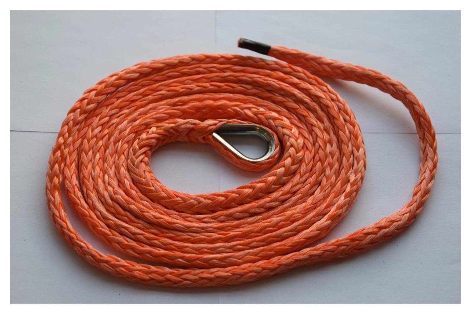 Winch Rope, Orange 6mm*3m ATV Plow Lift Rope,ATV Winch Cable,Winch Rope Snow Plow,Off Road Rope