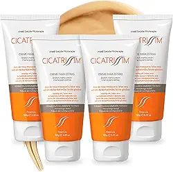 Cicatrissim Regeneração Completa Creme Para Estrias Vermelhas e Brancas - Kit 4 Unidades - Suaviza Estrias, Uniformiza e Firma a Pele - Todos os Tipos de Pele - 150g Cada