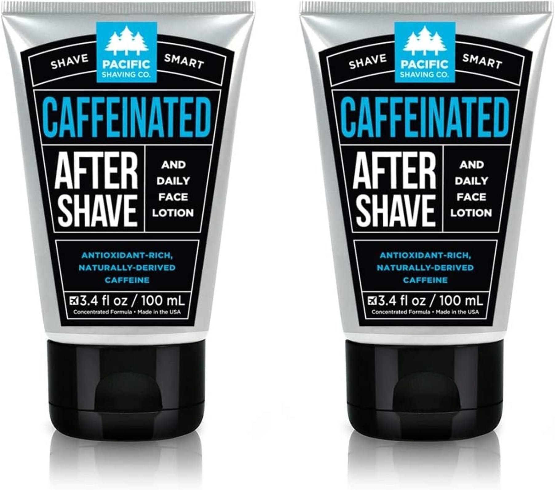 Caffeinated Aftershave Balm, 3.4 Fl Oz (2 Pack)