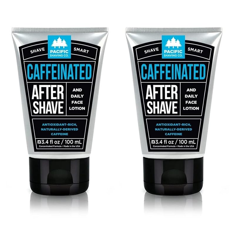 Bálsamo pós-barba com cafeína Pacific Shaving Company, 2 unidades de 100 mL