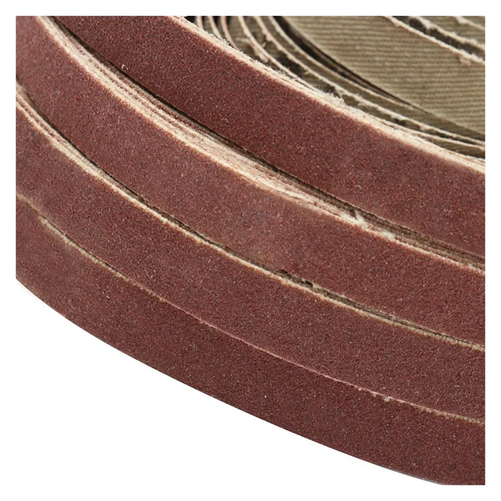 50 PZ 40/60/80/100/120 Nastri abrasivi a Grana Rettifica di Metalli Fasce in Alluminio Lucidatore Levigatrice a ossido 10 X 330 mm