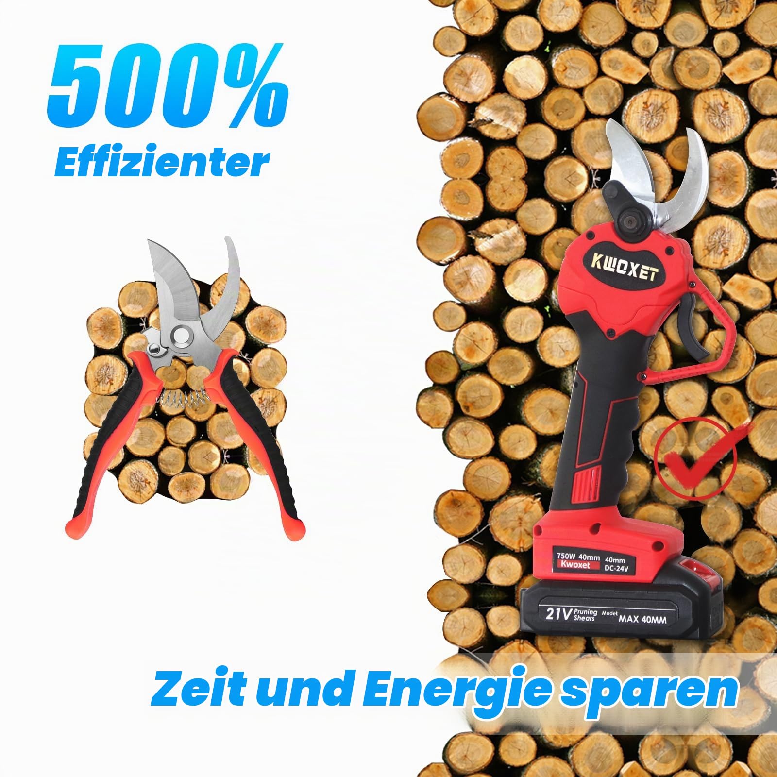 Akku Astschere 40mm 21V 3000mAh