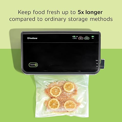 Miniatura 2 de FOODSAVER FM2100-000 - Máquina de sellado al vacío con bolsas para cerrar al vacío y rollos seguridad certificada color negro
