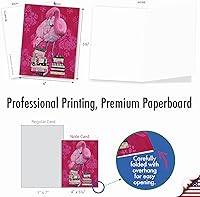 Vista 6 de The Best Card Company Juego surtido de cajas de tarjetas de felicitación en blanco, incluye 20 tarjetas + sobres, 10 diseños únicos, perfecto