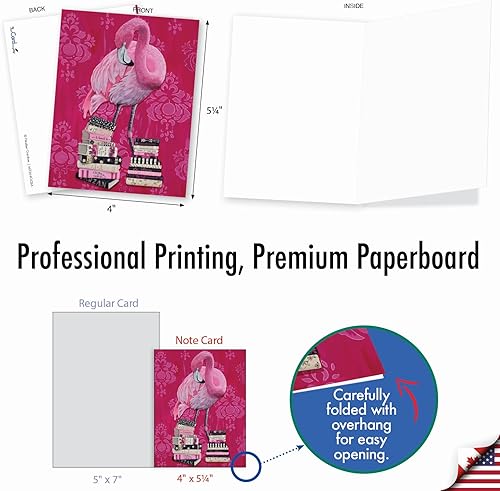 Miniatura 6 de The Best Card Company Juego surtido de cajas de tarjetas de felicitación en blanco, incluye 20 tarjetas + sobres, 10 diseños únicos, perfecto para