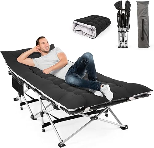 Miniatura 1 de Cuna plegable para acampar al aire libre para cama y cuna de viaje de calidad ligera portátil resistente para adultos y niños cuna de viaje de doble