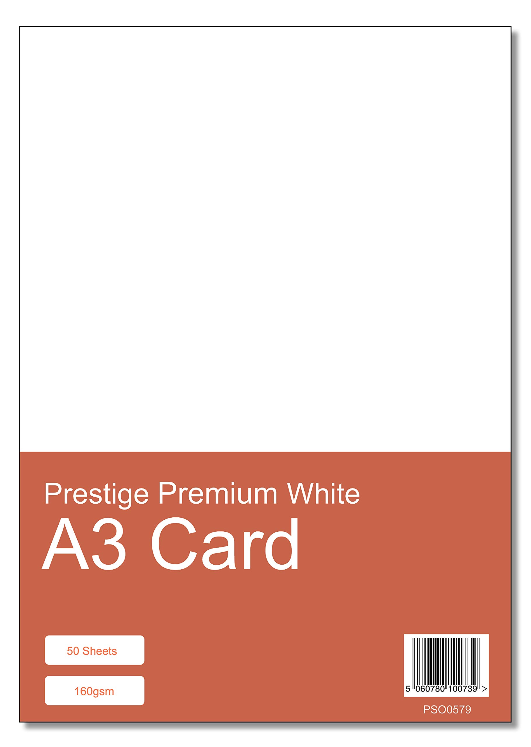 Prestige 160gsm White Card Pack A3-50 Sheets