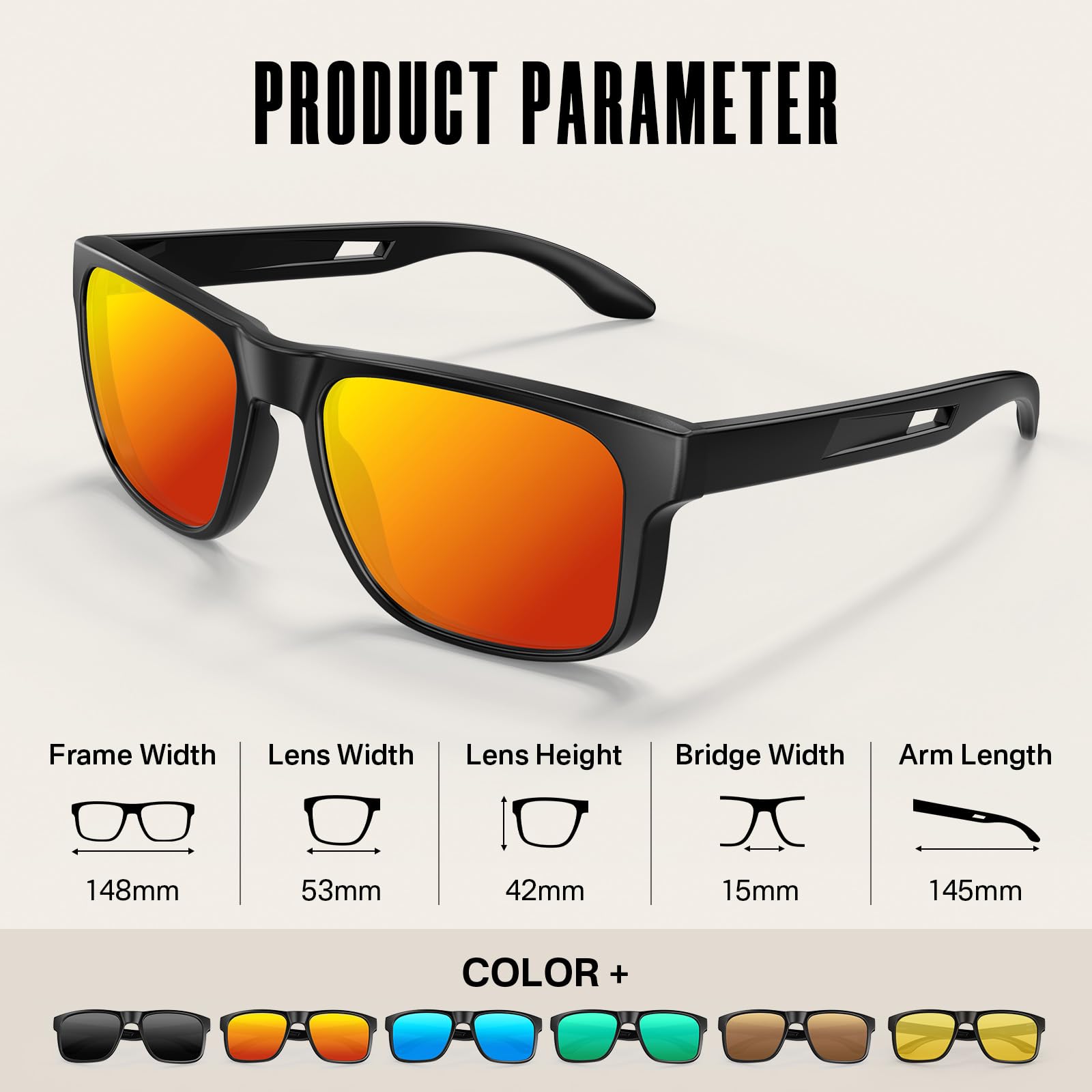 YOZISS Occhiali da Sole Polarizzati per Uomo e Donna, Protezione UV400, Occhiali da Sole Retrò Classici Unisex Ultraleggeri, Adatti per Guidare/Viaggi/Escursioni/Ciclismo/Guida/Pesca