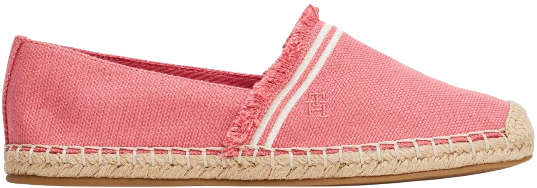 Tommy Hilfiger Damen Espadrilles Fringe Canvas Closed mit Logo