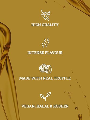 Miniatura 6 de Aceite de oliva de trufa blanca extra virgen italiana, 100% italiano, aceite de trufa prensado en frío, perfecto para ensaladas, pizza, platos de