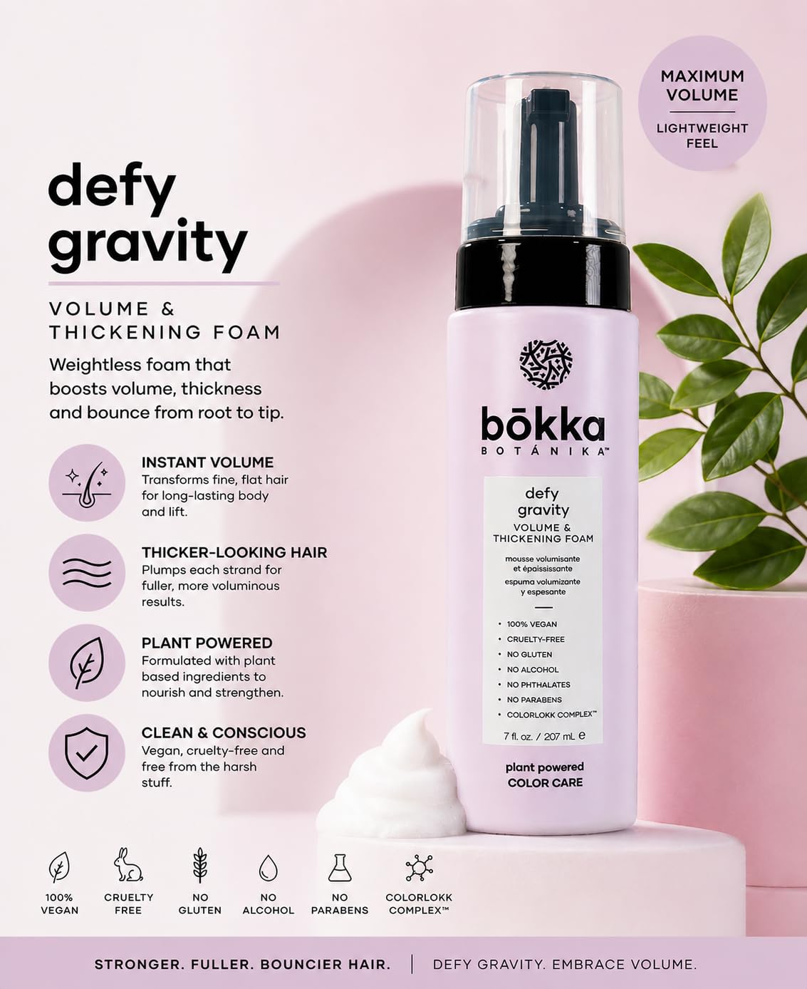 Amazon.com: Bokka Botanika Plant Powered Color Care Defy Gravity