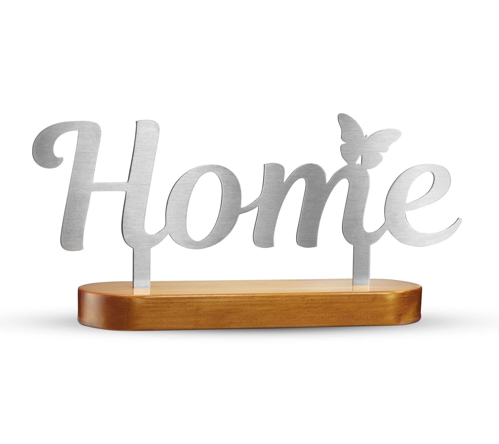 Buy NOX Design Metal Home Sign on Wooden Stand Home Decor Sign