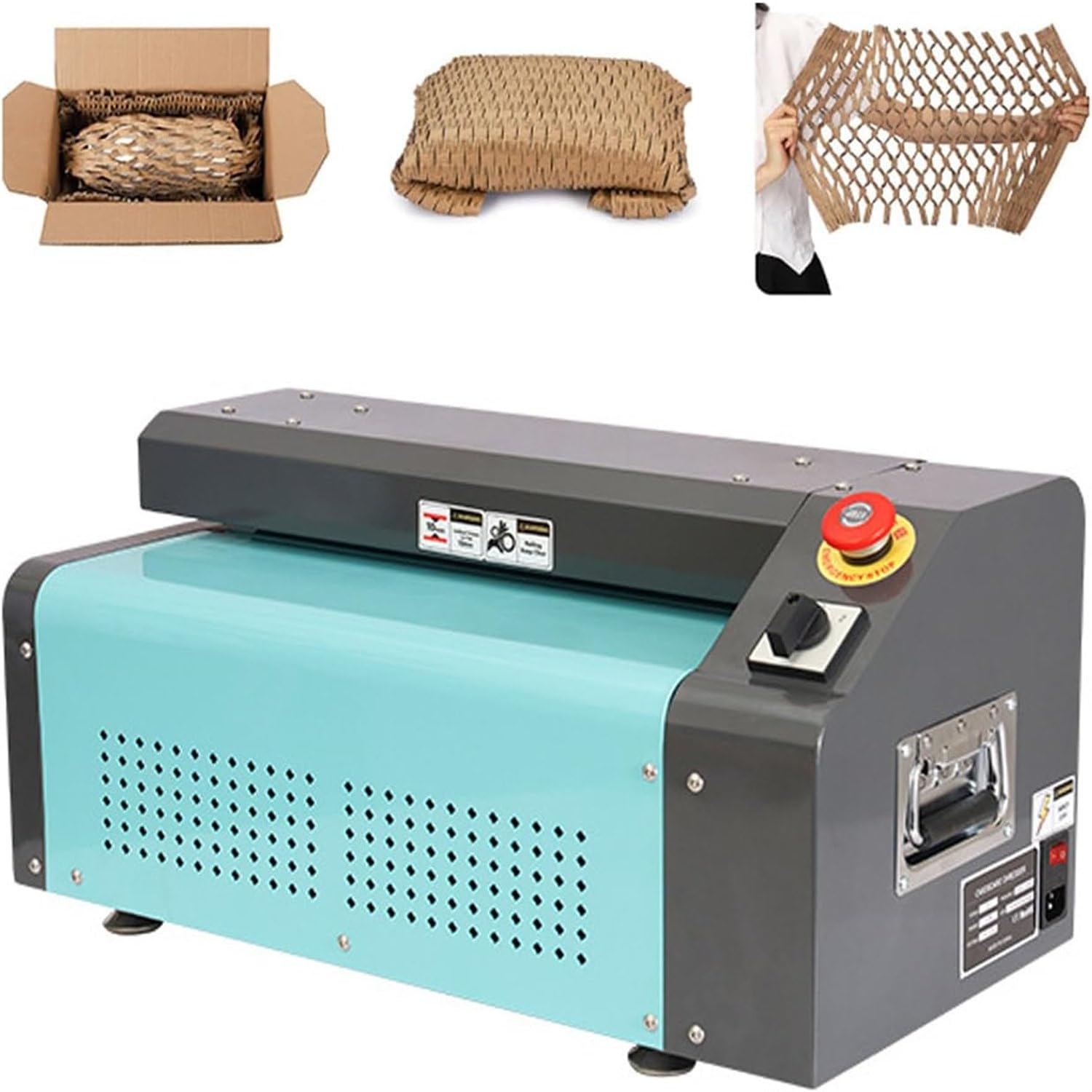 JXYQ Honeycomb Paper Cushion Machine, Industrial Cardboard Shredder, 350mm Cutting Width, 5m/Min Speed for Efficient Packing and Shipping