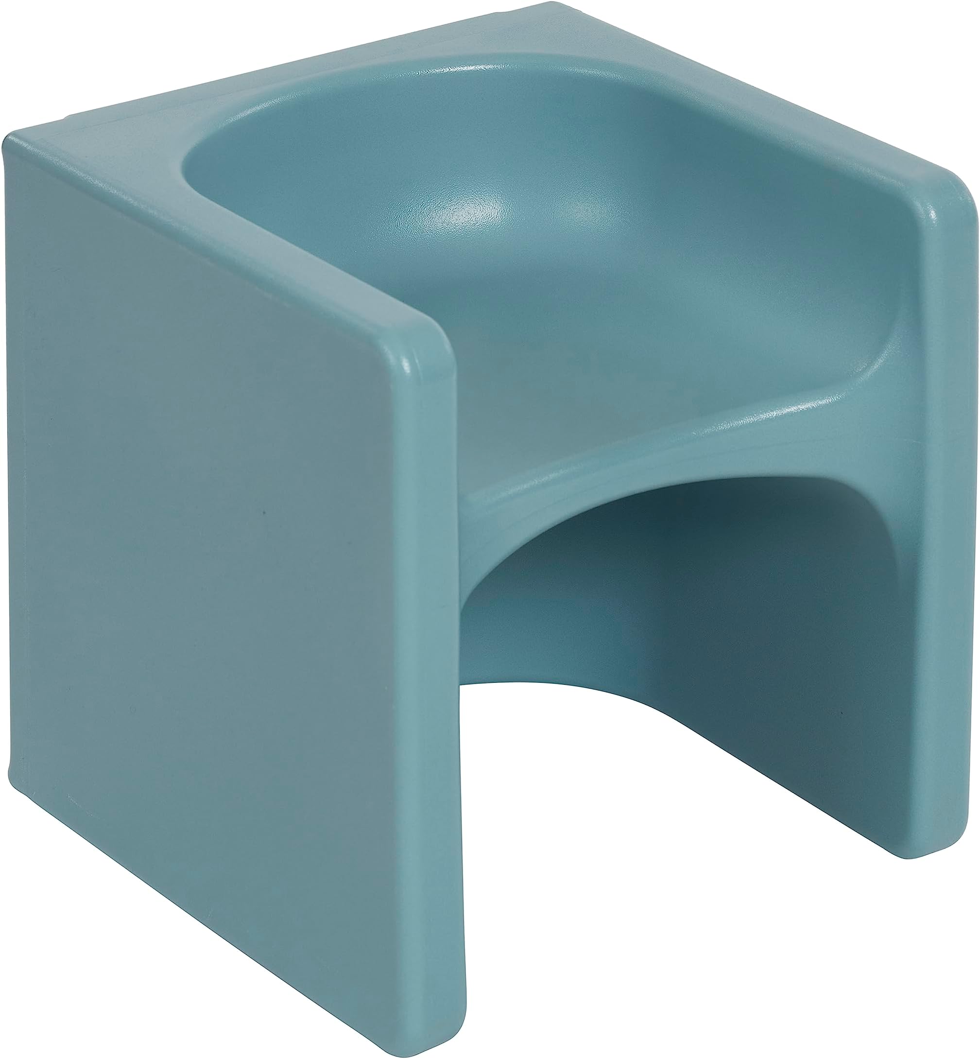 ECR4Kids Tri-Me 3-In-1 Cube Chair, Kids Furniture, Powder Blue