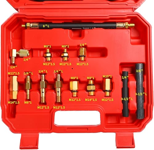 Miniatura 3 de TU-114 Kit de prueba de medidor de presión de combustible automático Medidores de presión de gasolinaHerramienta de prueba de instrumentos de