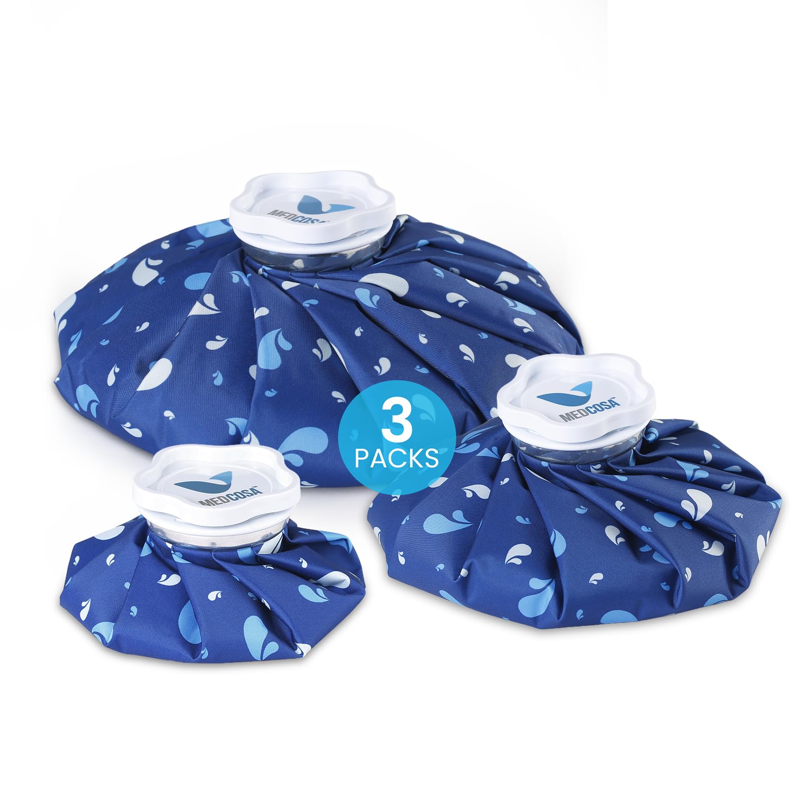 Medcosa Ice Bags Set Of 3 6" 9" 11" (15.2cm 22.9cm & 27.9cm) Stay Dry, Stay Cool - View #12