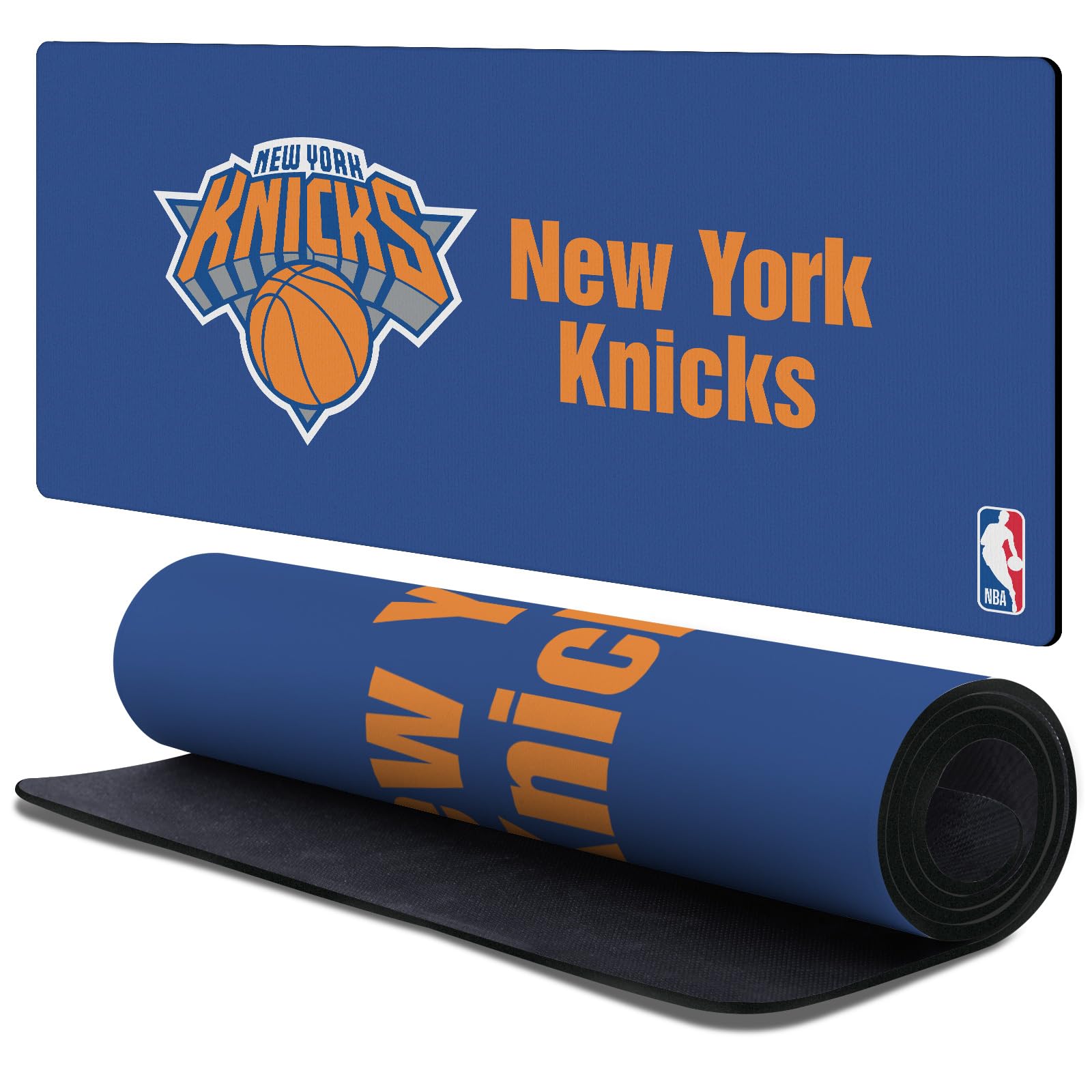 Head Case Designs Officially Licensed NBA Blue New York Knicks Logo 37.4 x 15.75 x 0.16 inches (900 x 400 mm) - XL Gaming Office Desk PC Keyboard Mouse Mat Pad