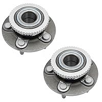 Vista 225 de TRQ Juego de 2 rodamientos de rueda trasera y conjunto de cubo con sensor ABS compatible con Ford Transit Connect 2014-2018