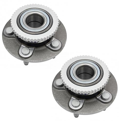 Vista 225 de TRQ Juego de 2 rodamientos de rueda trasera y conjunto de cubo con sensor ABS compatible con Ford Transit Connect 2014-2018