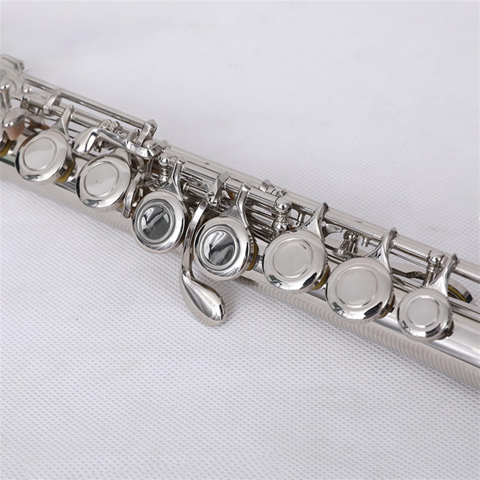 16 Geschlossene Löcher, C-Taste, Flöte, Vernickelte Kupfernickel-Flöte Mit E-Taste Flöteninstrument (Color : 16 Closed Nickel)