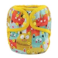 Vista 29 de Pañal para bebé, talla única, 8 libras a 36 libras (búho conejo zorro)