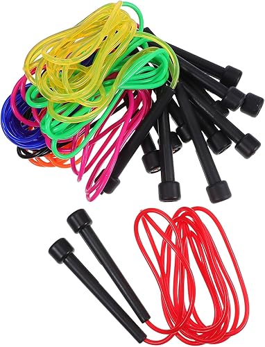 UPKOCH Cuerda de saltar ajustable de PVC con asas antideslizantes para entrenamiento de fitness, pérdida de peso, ejercicio al aire libre y