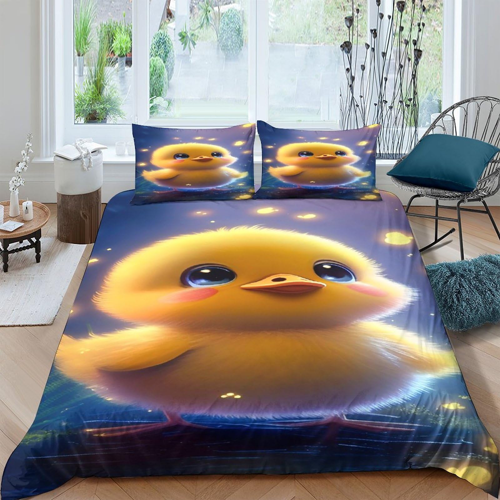 Parure mignon de lit 220x240 hypoallergénique en microfibre pour un sommeil sans plis