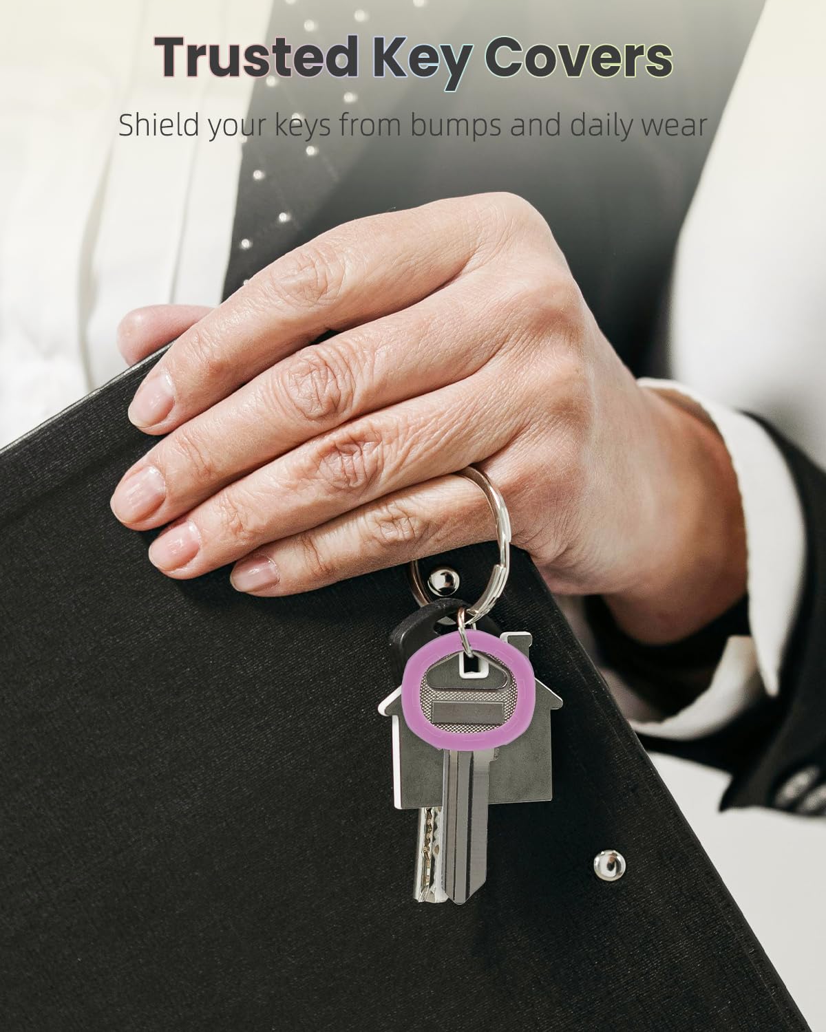 Uniclife 24 Pcs Key Caps, 2.3 cm Round Key Covers Caps - Image 4