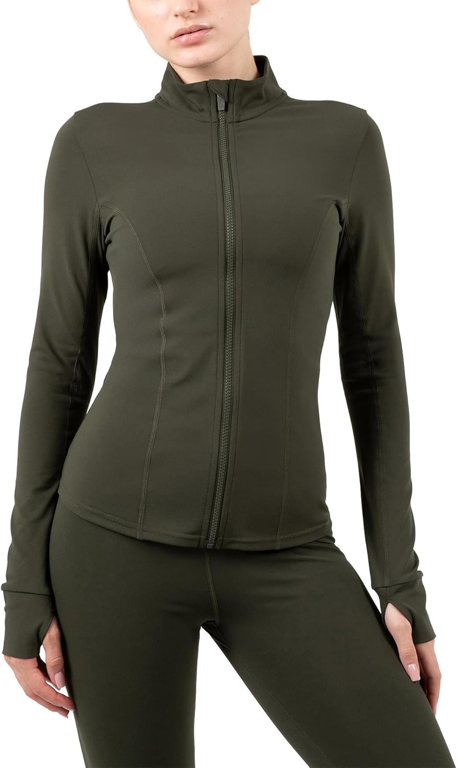 YITTY Active Women's Ultraluxe Full Zip Jacket, Athleisure, 4-Way-Stretch, Thumbholes
