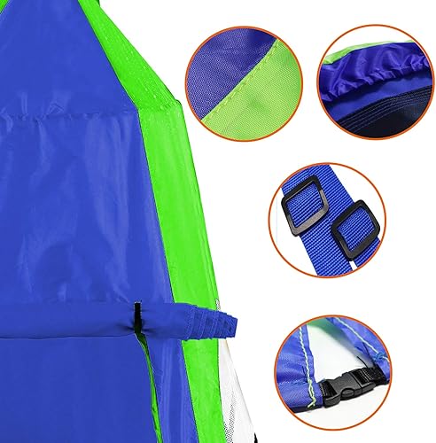 Miniatura 9 de Tienda de campaña colgante para árbol, impermeable, silla hamaca para patio trasero, capacidad máxima, 600 libras, tienda de campaña desmontable,