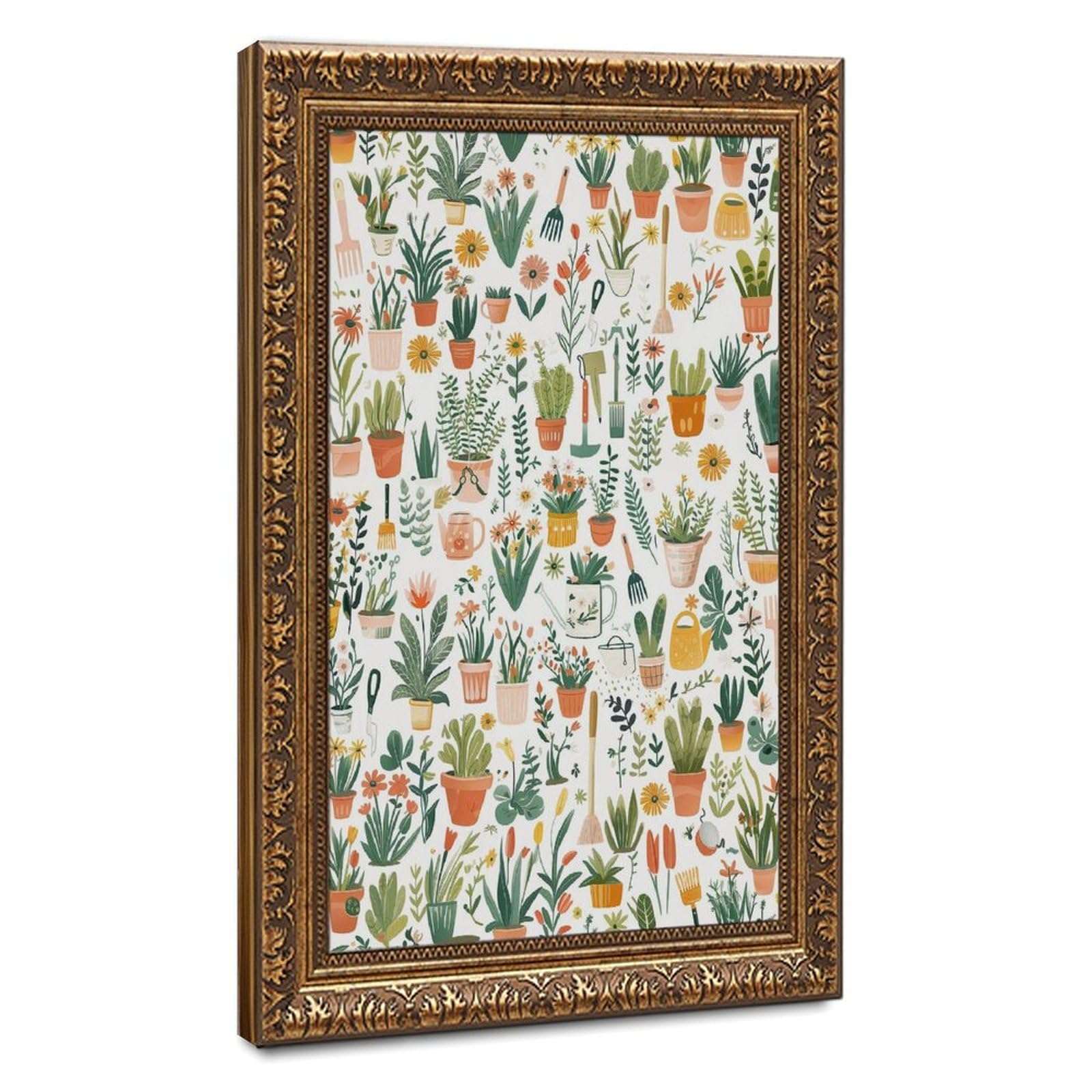 Bareronor Garden Botanical Poster Canvas Poster Bedroom Decor Landscape Office Room Decor Gift 20" L X 30" W