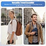 Electronics Organizer Travel Case with Double Layers, 3 Compartments Tech Pouch, Cable Organizer Bag for Cable, Cord, Charger, Phone, Earphone, Travel Essentials Basics Accessories, Voyage Essentiel