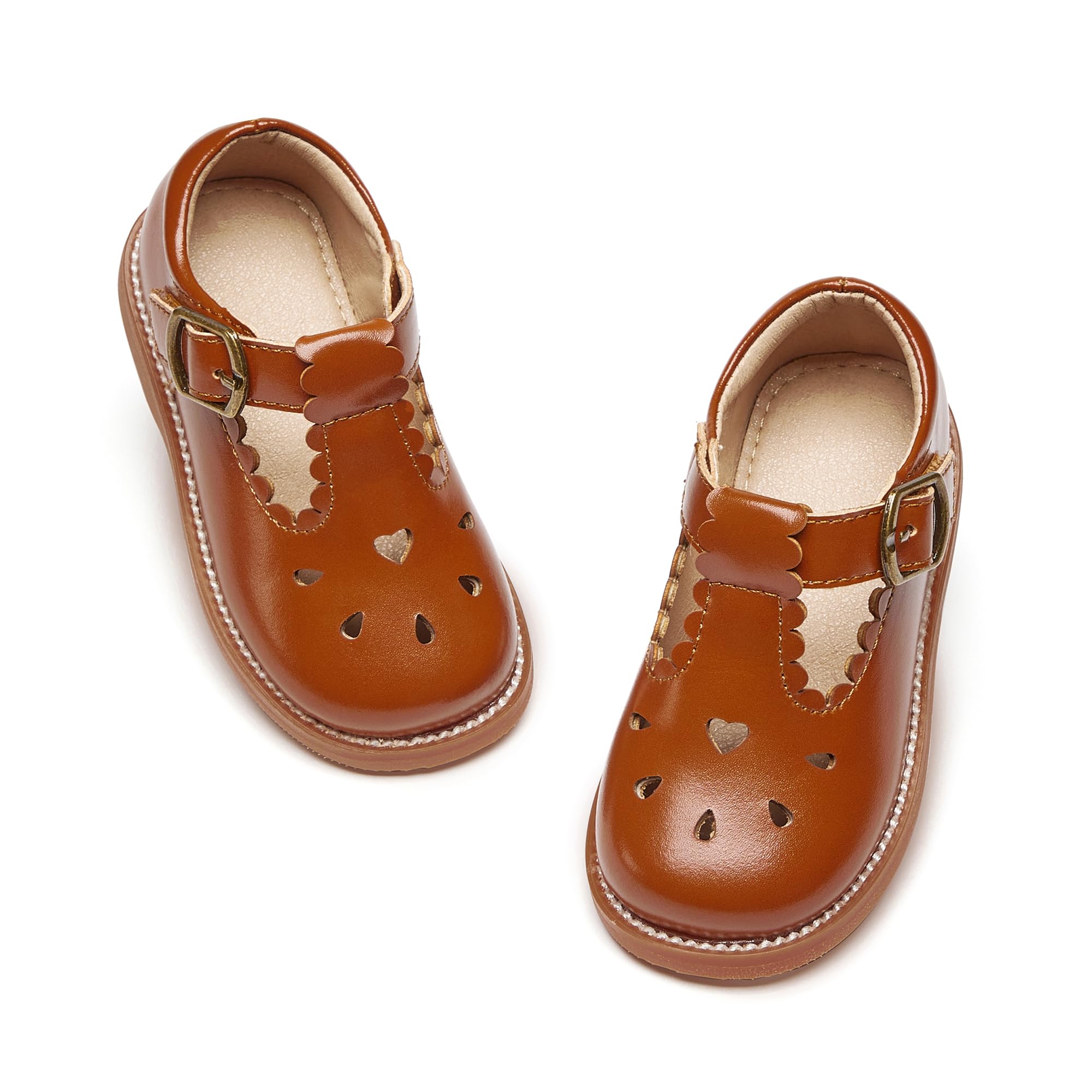 Otter MOMO Toddler Little Girls Oxford Mary Jane School Uniform Dress Shoes